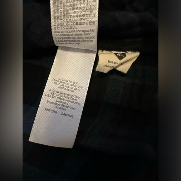 Madewell Lightspun Bubble-Sleeve Top in Plaid Dark Baltic size 4X - Picture 8 of 8